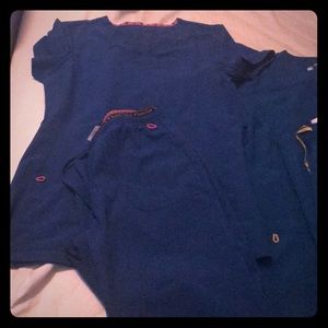 3 sets of Royal Blue Scrubs